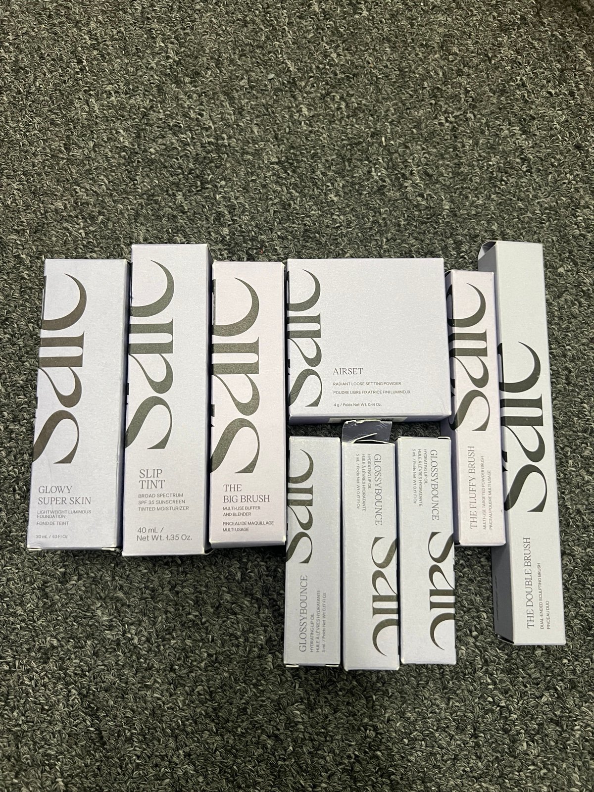 Saie SLIP TINT TINTED MOISTURIZER, powder, foundation bundle