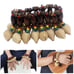 Solid wood tropical shell bells African drummer bells children's dance bells-JHG