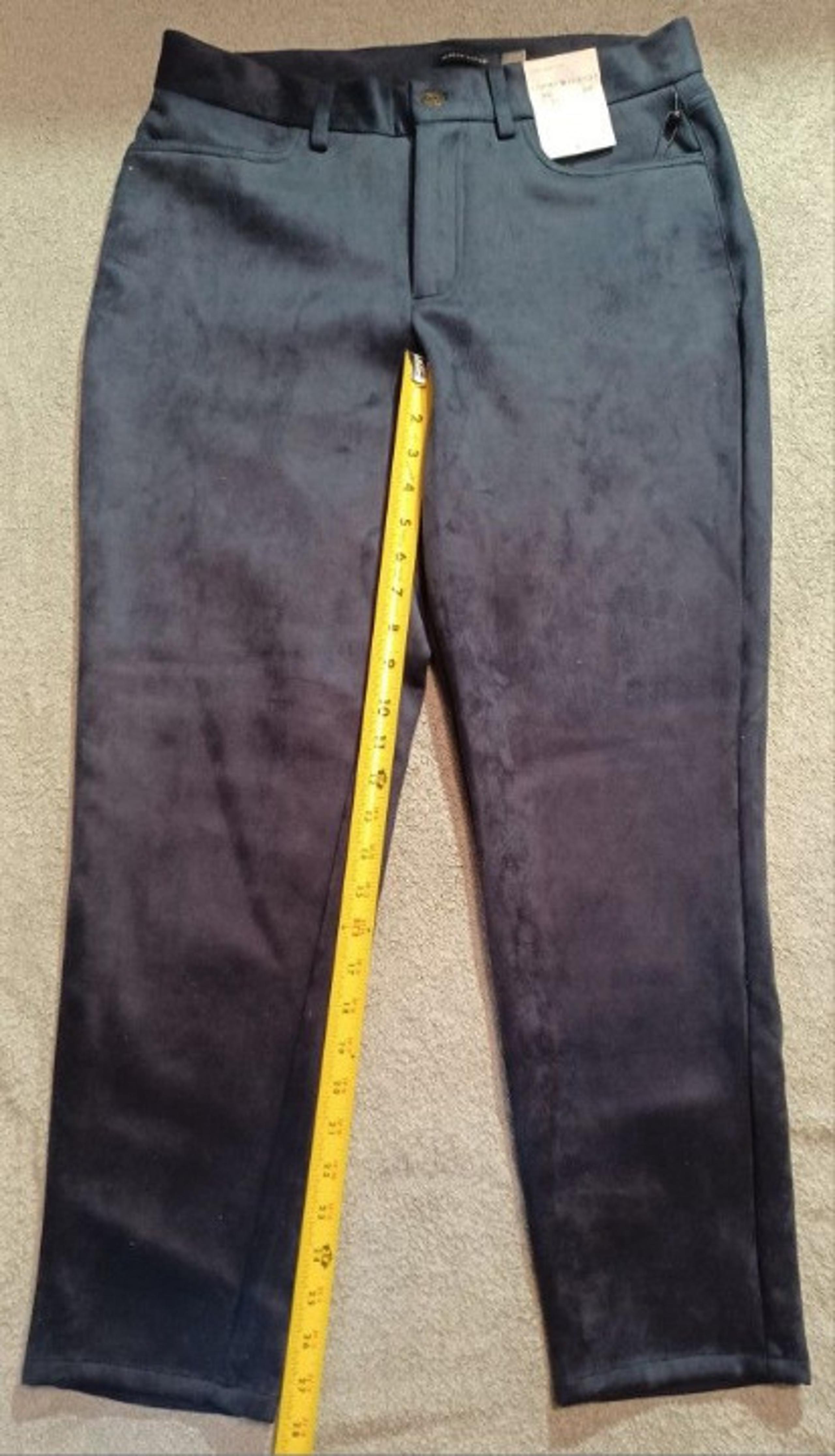 New Tags Tommy Hilfiger Women's Size 12 Blue Suede High Rise Curvy Fit