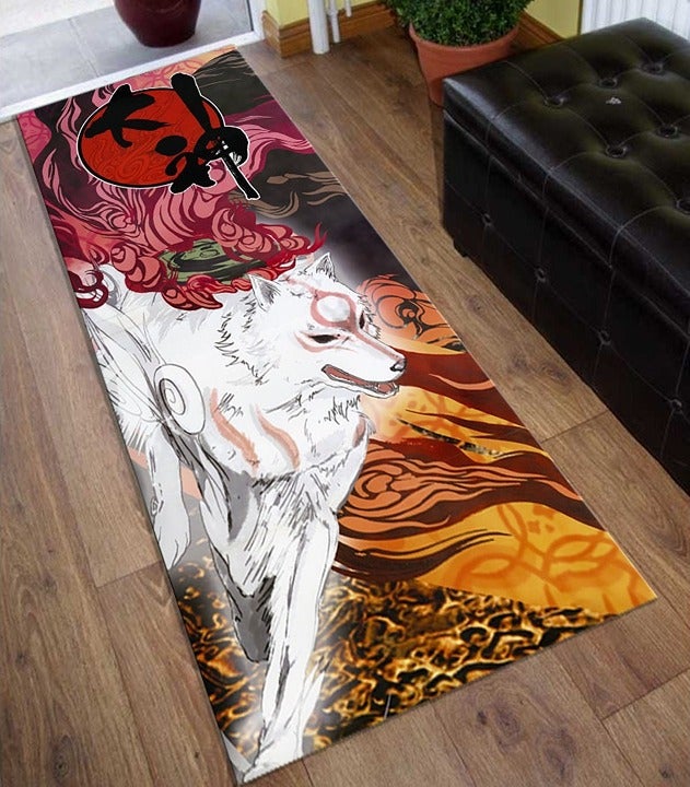 Inch 30x18 Amaterasu Rug Amaterasu Runner Japanese Culture Rug Long Path Rug Wol