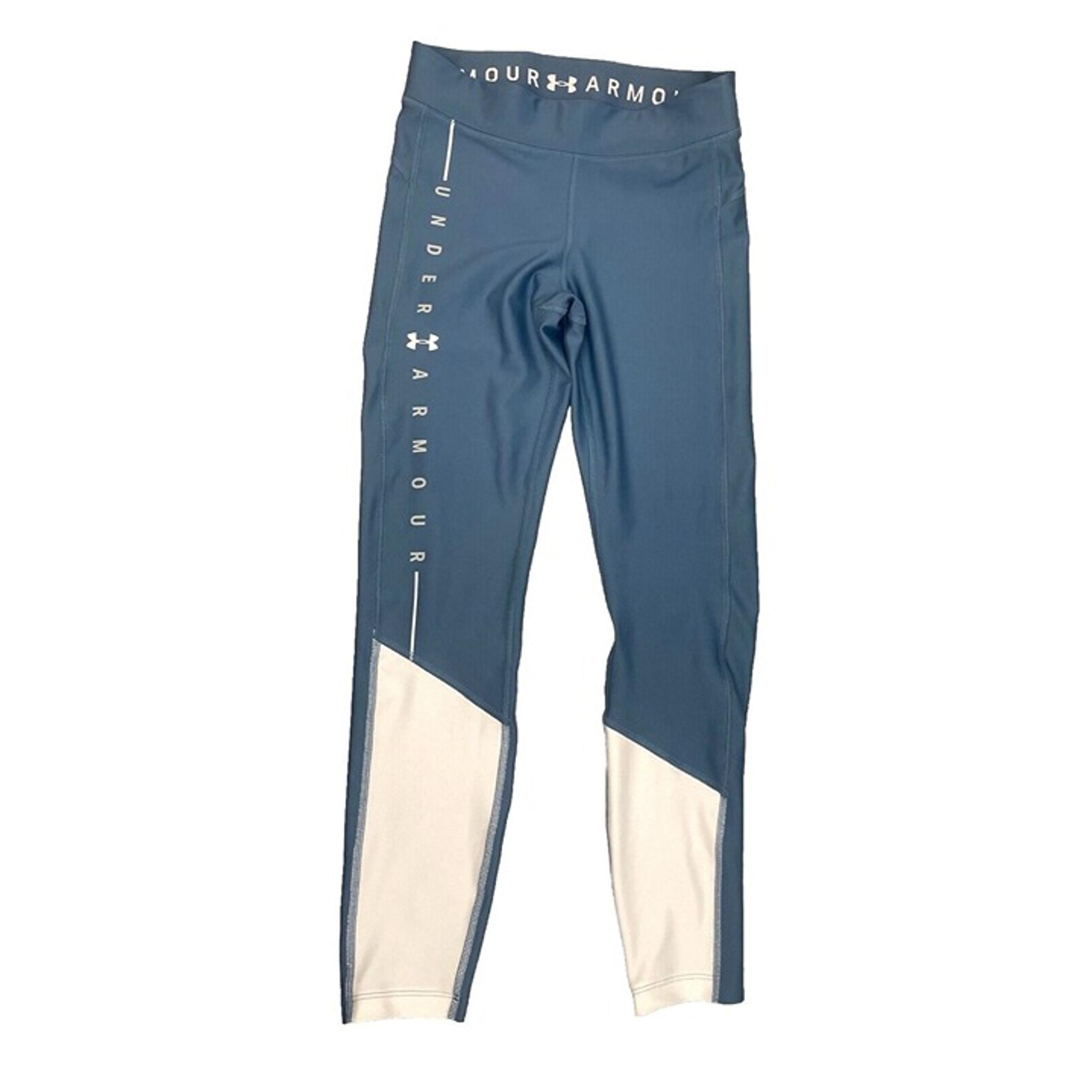Women’s Under Armour Compresion Leggings Size Small Blue/White  Athletic Ankle
