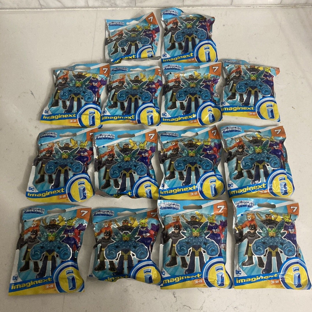 Lot Of 14 Imaginext DC Super Friends Series 7 Blind Bag Mini Figure New Sealed