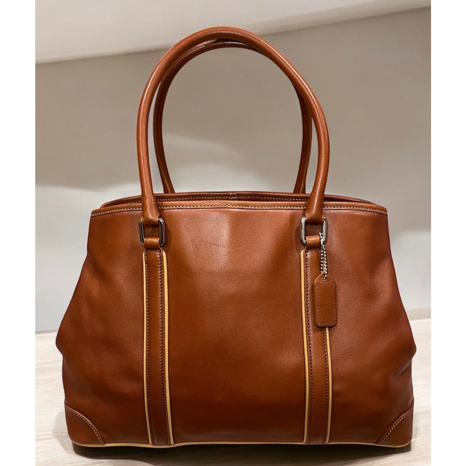 Vintage Coach 7585 Hamptons Leather Carryall Bag