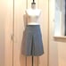 Drawer Cotton Inverted Pleated Skirt 38