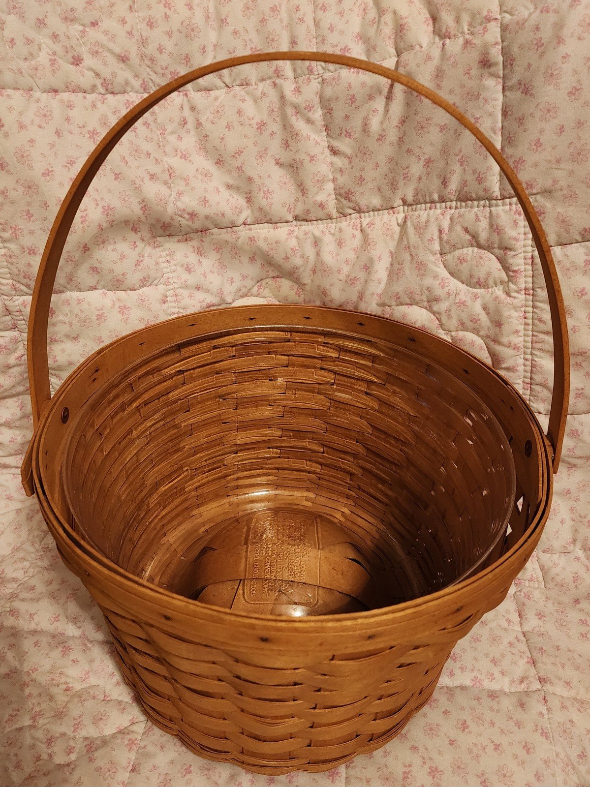 Longaberger Large Fruit Basket with Plastic Liner