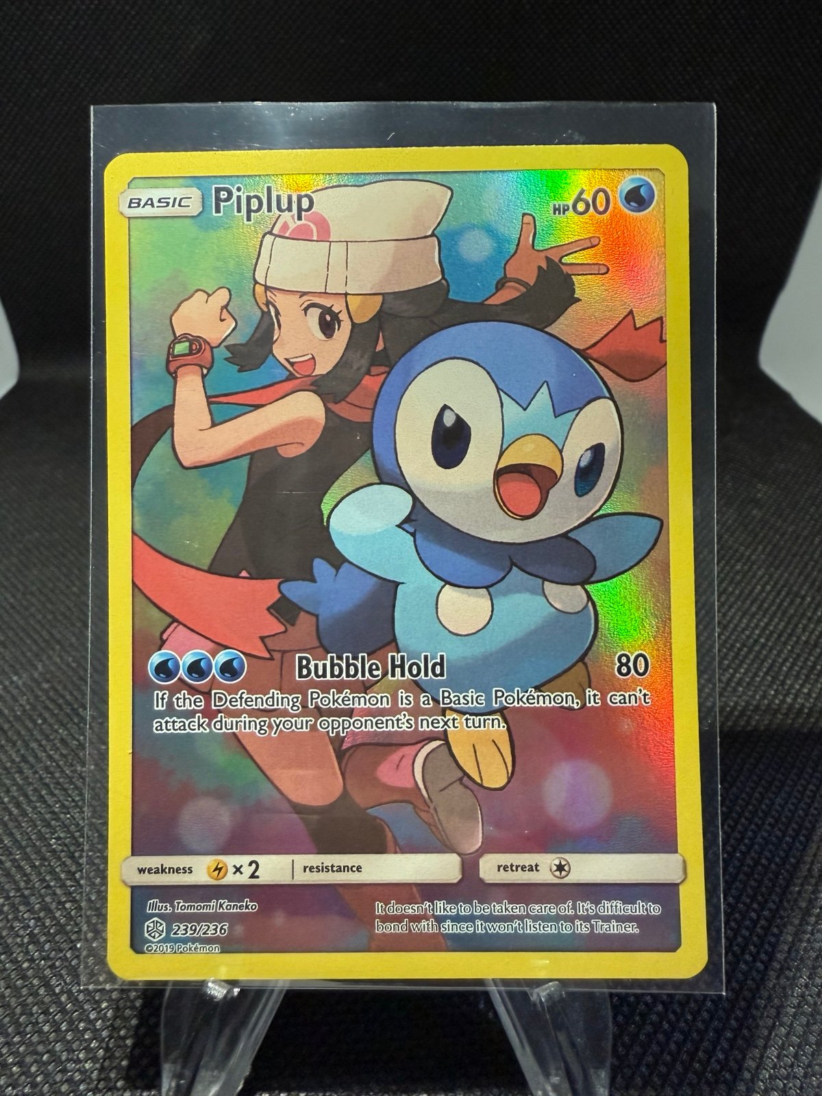Pokemon Cosmic Eclipse Piplup Full Art (Secret) 239/236