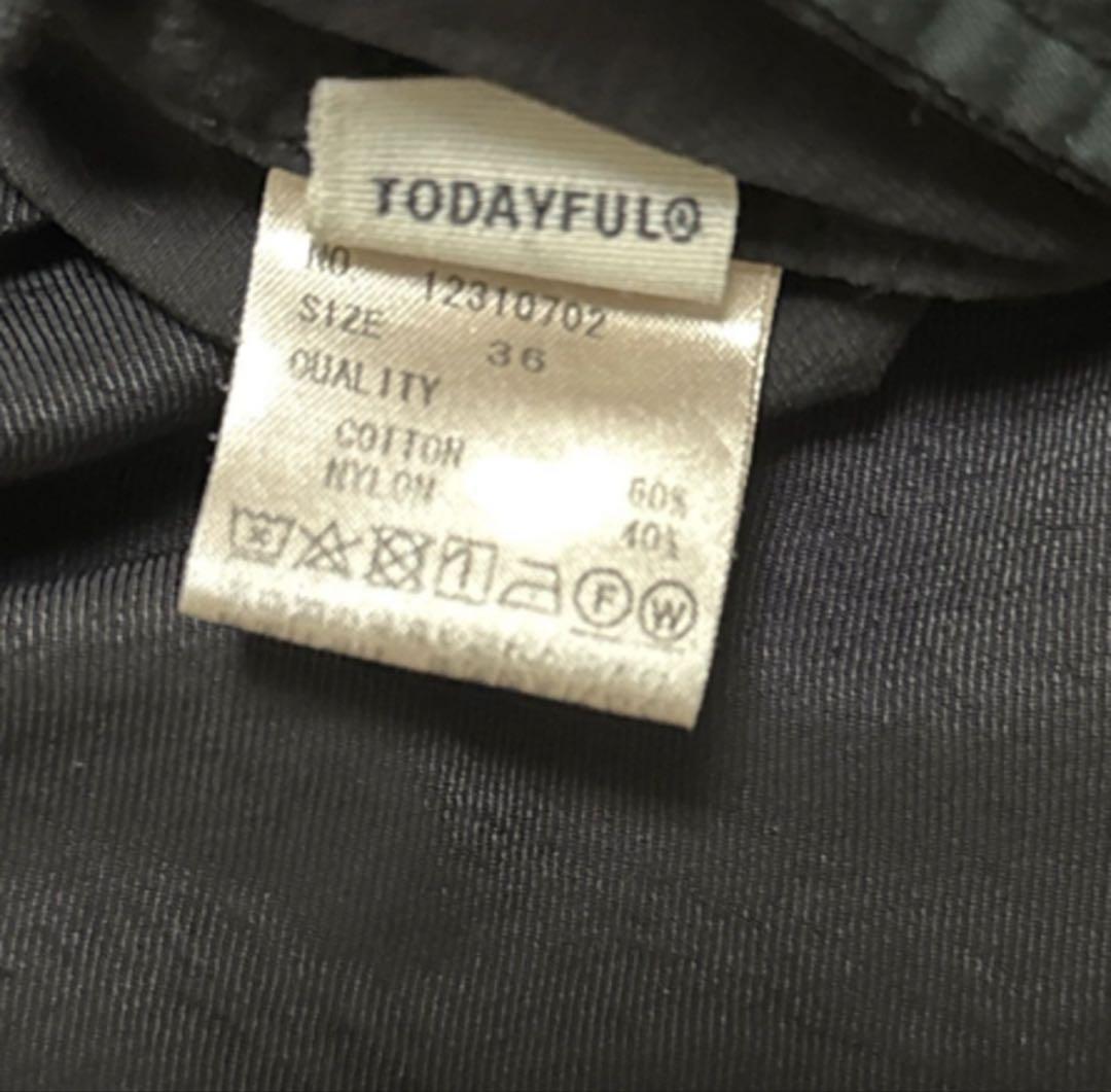 TODAYFUL Boyfriend Nylon Pants 36 Black