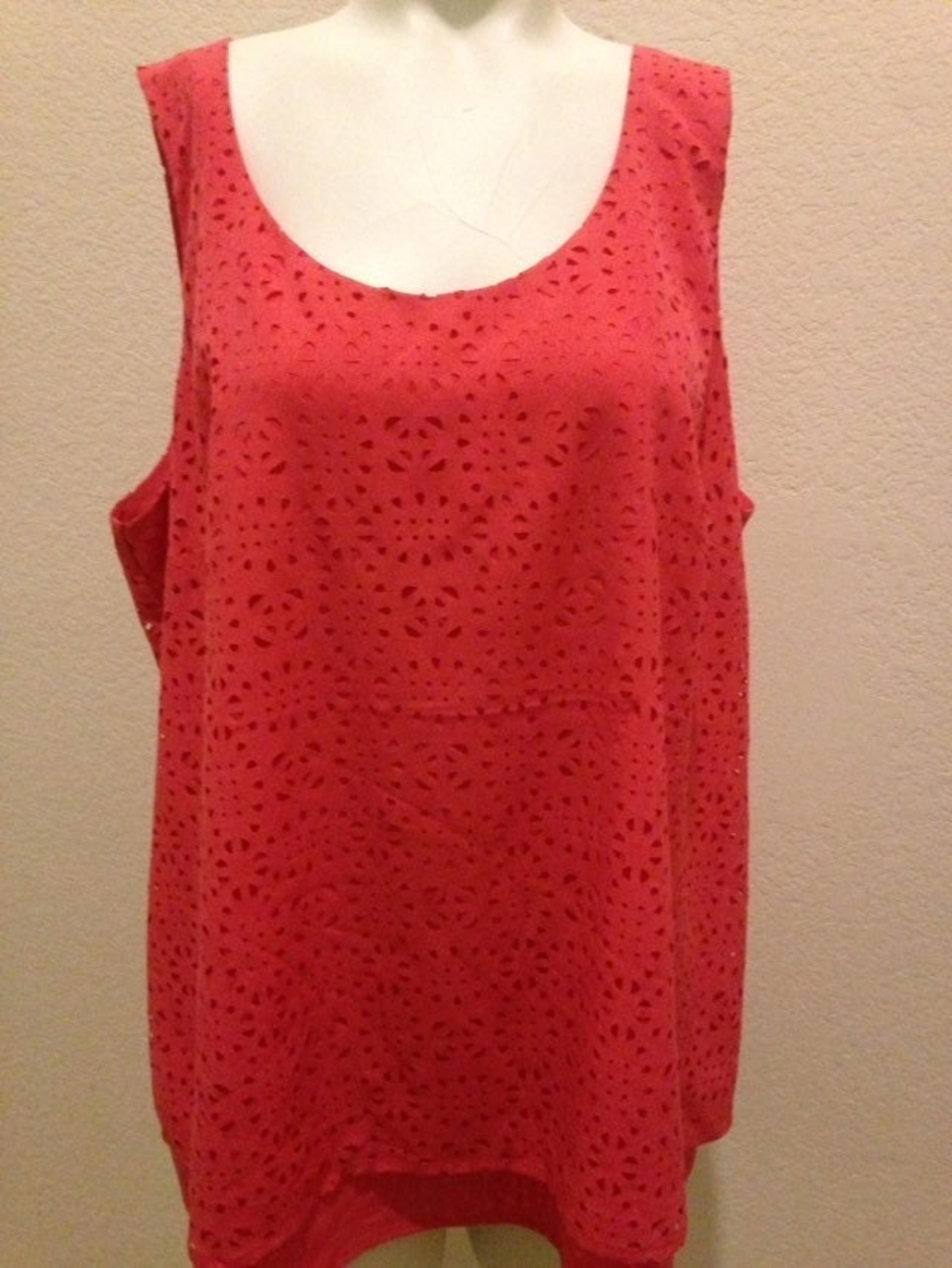 Coral Laser Cut Tank Top