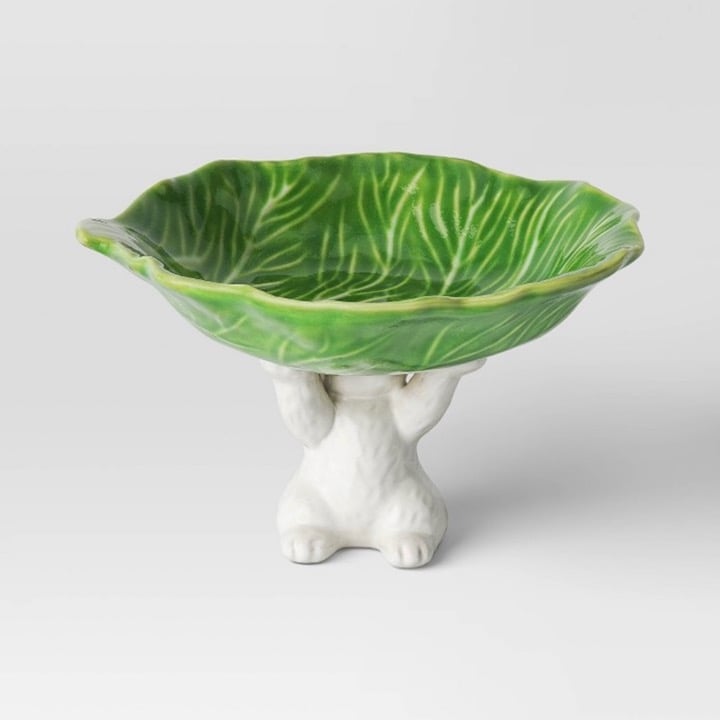 Threshold Stoneware Bunny with Cabbage Dessert Bowl