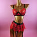 Red lingerie set