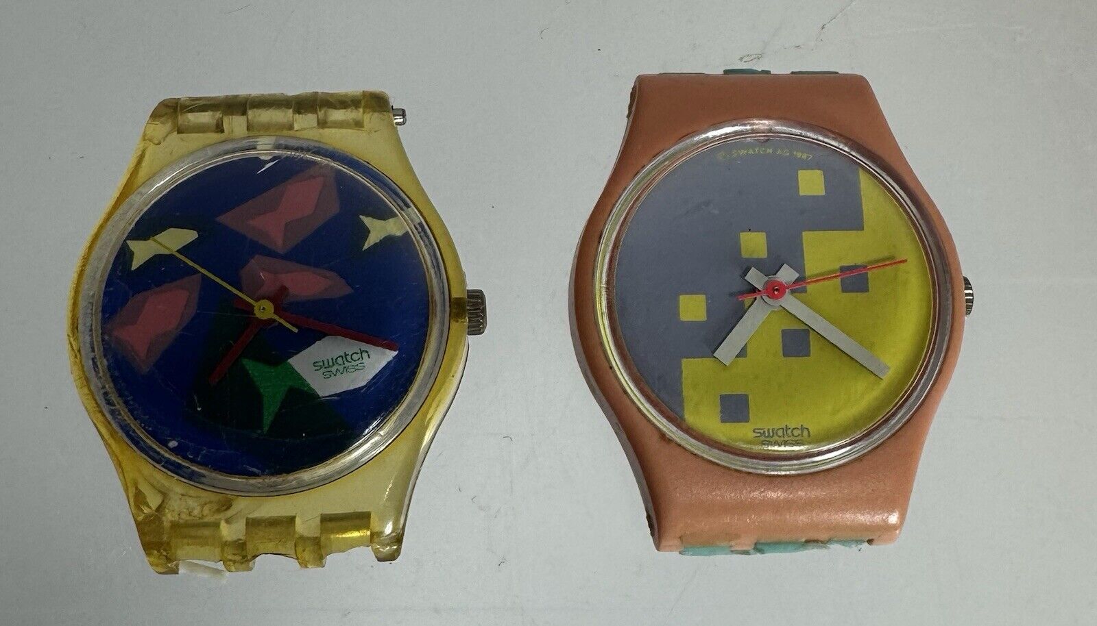 Swatch Watch Faces 2 Aqua Dream and Blue Cassata Faces Only PLEASE READ