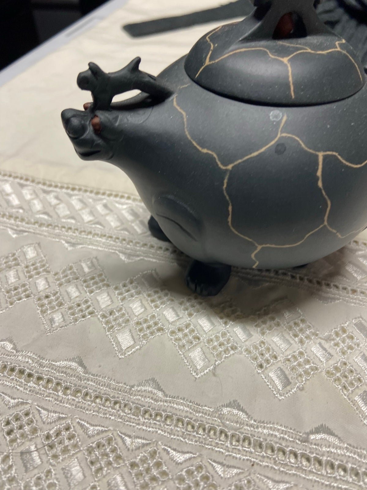 Vintage Chinese Yixing Blue Clay Tea Pot! #2