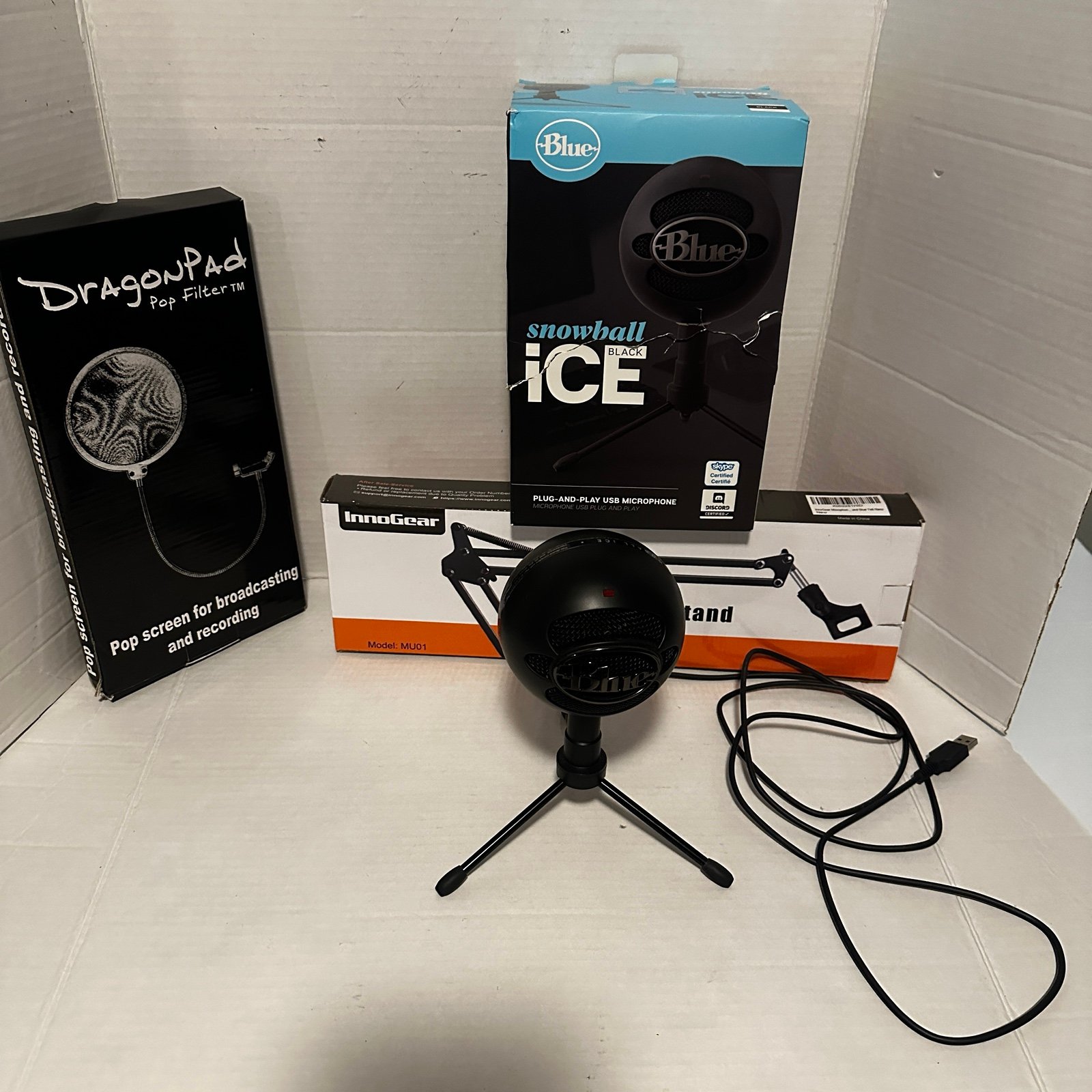Logitech for Creators Blue Snowball iCE USB Microphone With