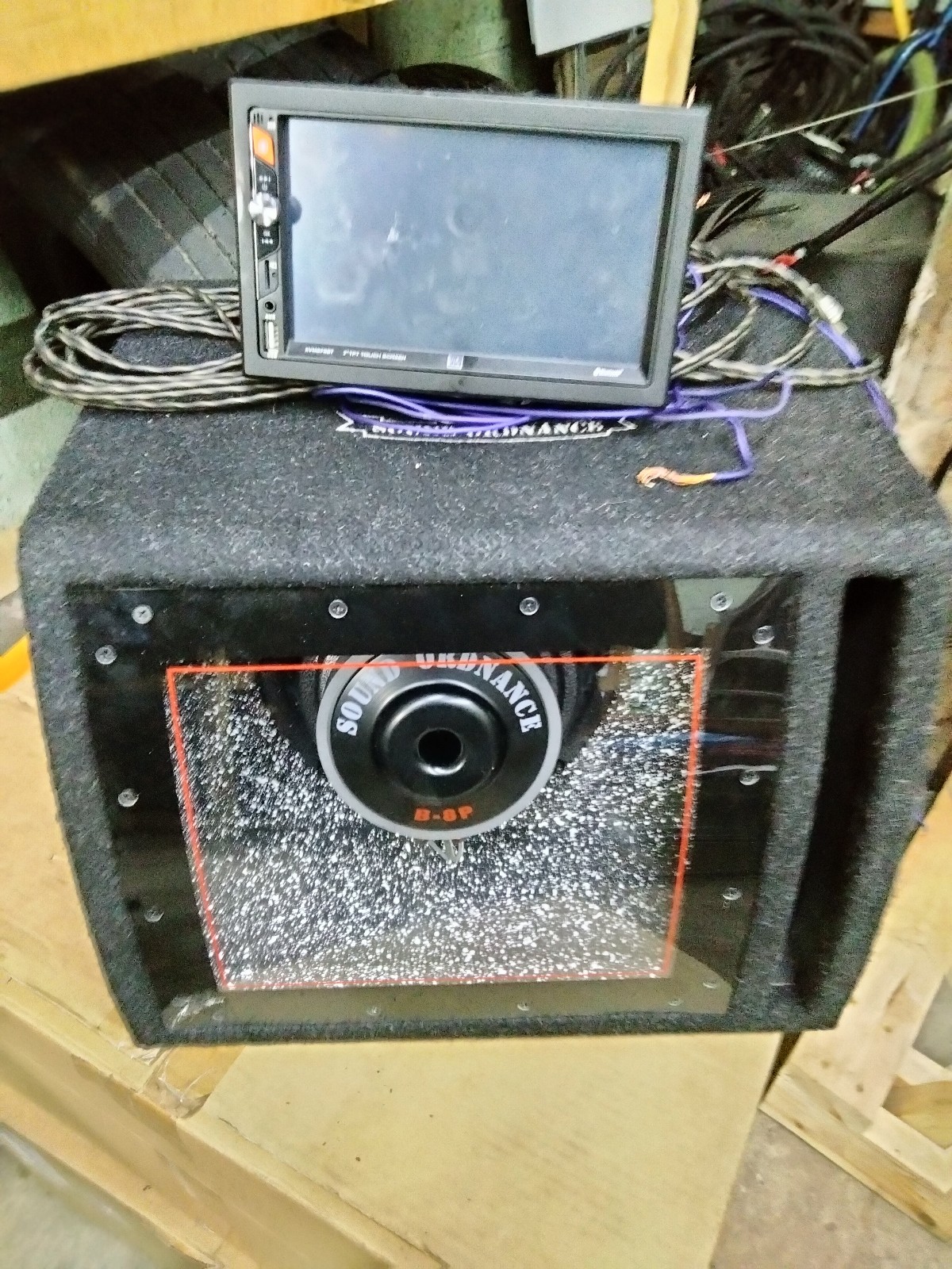 Touch screen TV with 8in sub woofer