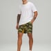 Lululemon T.H.E. Mens Short 7 Linerless Size M High Dive Auric Gold Multi