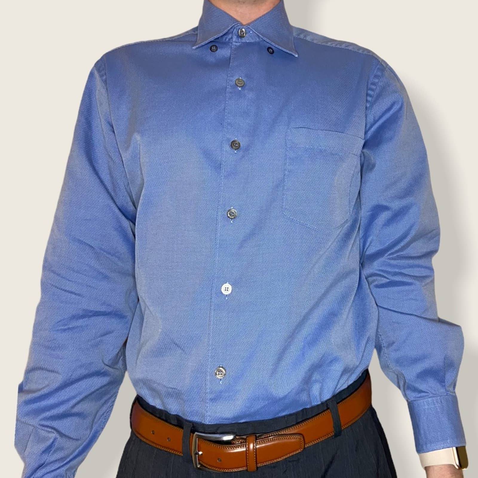 Ermenegildo Zegna Blue Dress Shirt