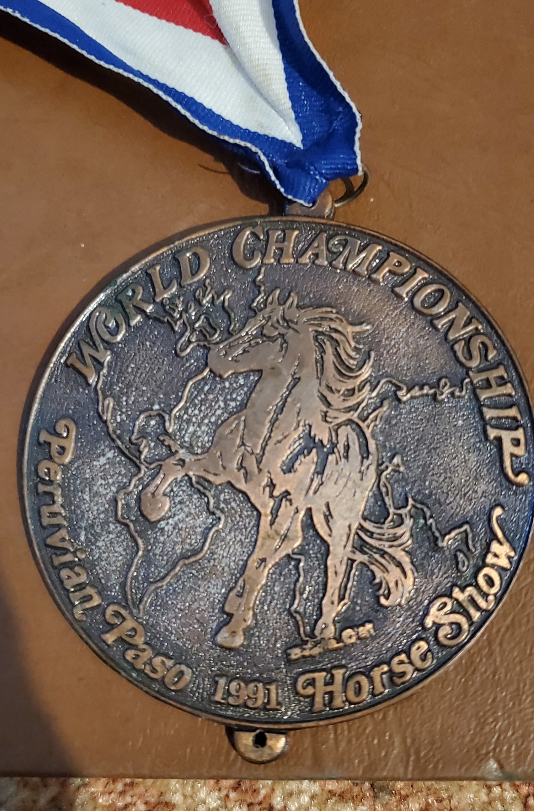RARE 1991 Peruvian Paso World Championship Medallion