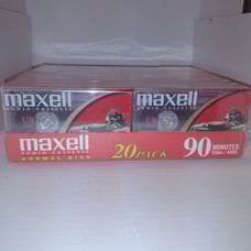 20-Pack Maxell 90-Minute Cassette Tapes