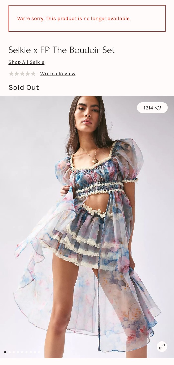 Selkie x Free People Boudoir Set