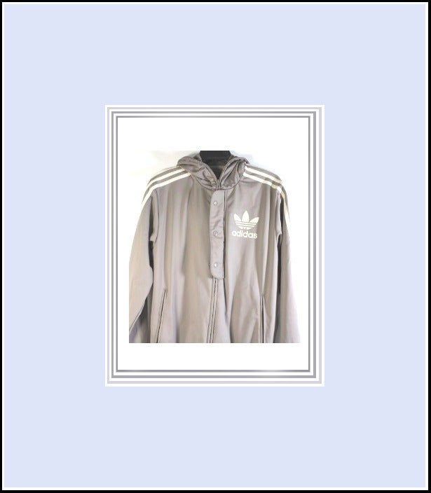 New Men's Adidas Original Faux Fur Training Jacket With Hood, M