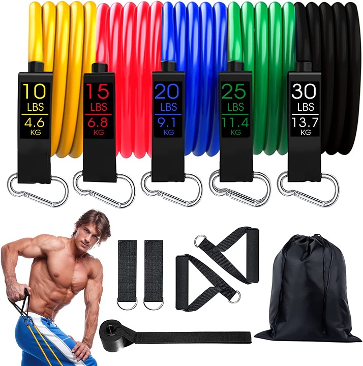 Resistance Bands for Working Out, Exercise Workout Bands Set Strength Training