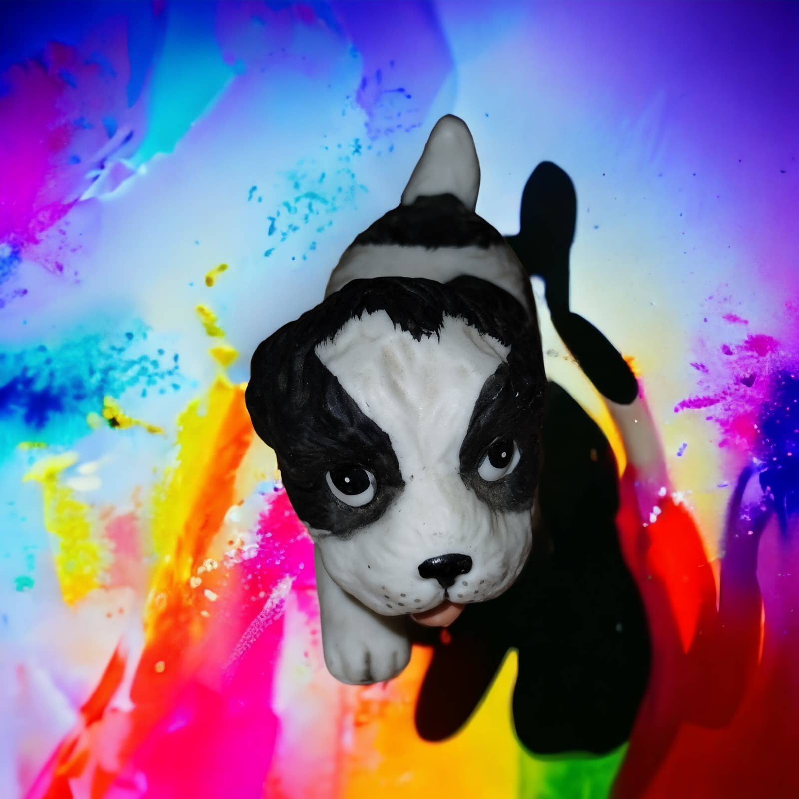 The sweetest ever little border collie dog figurine!
