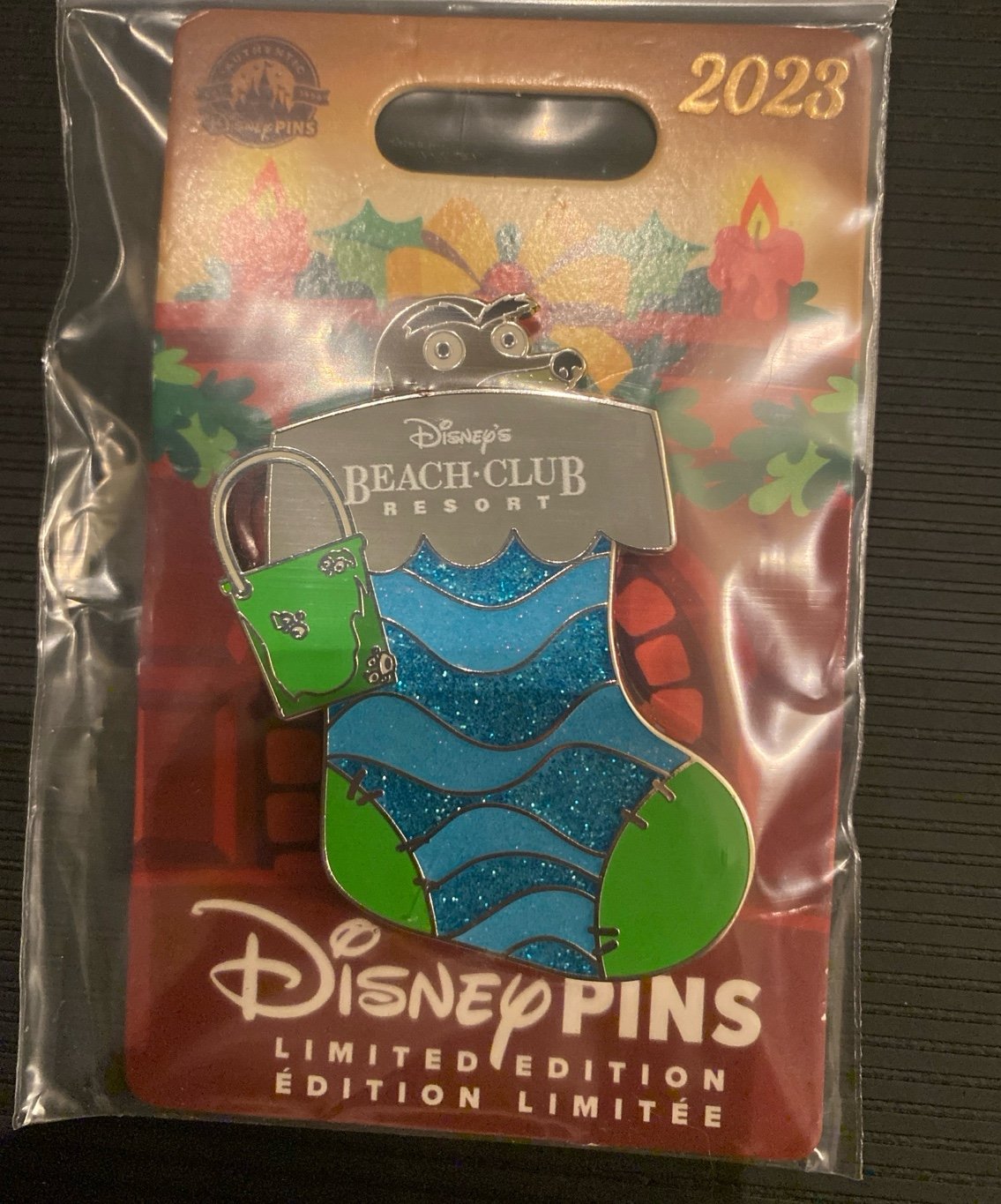Disney Christmas Stocking 2023 Beach Club Resort Pin