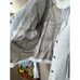 Womens White Leather Jacket Large fringe vintage snaps collared Mexico short