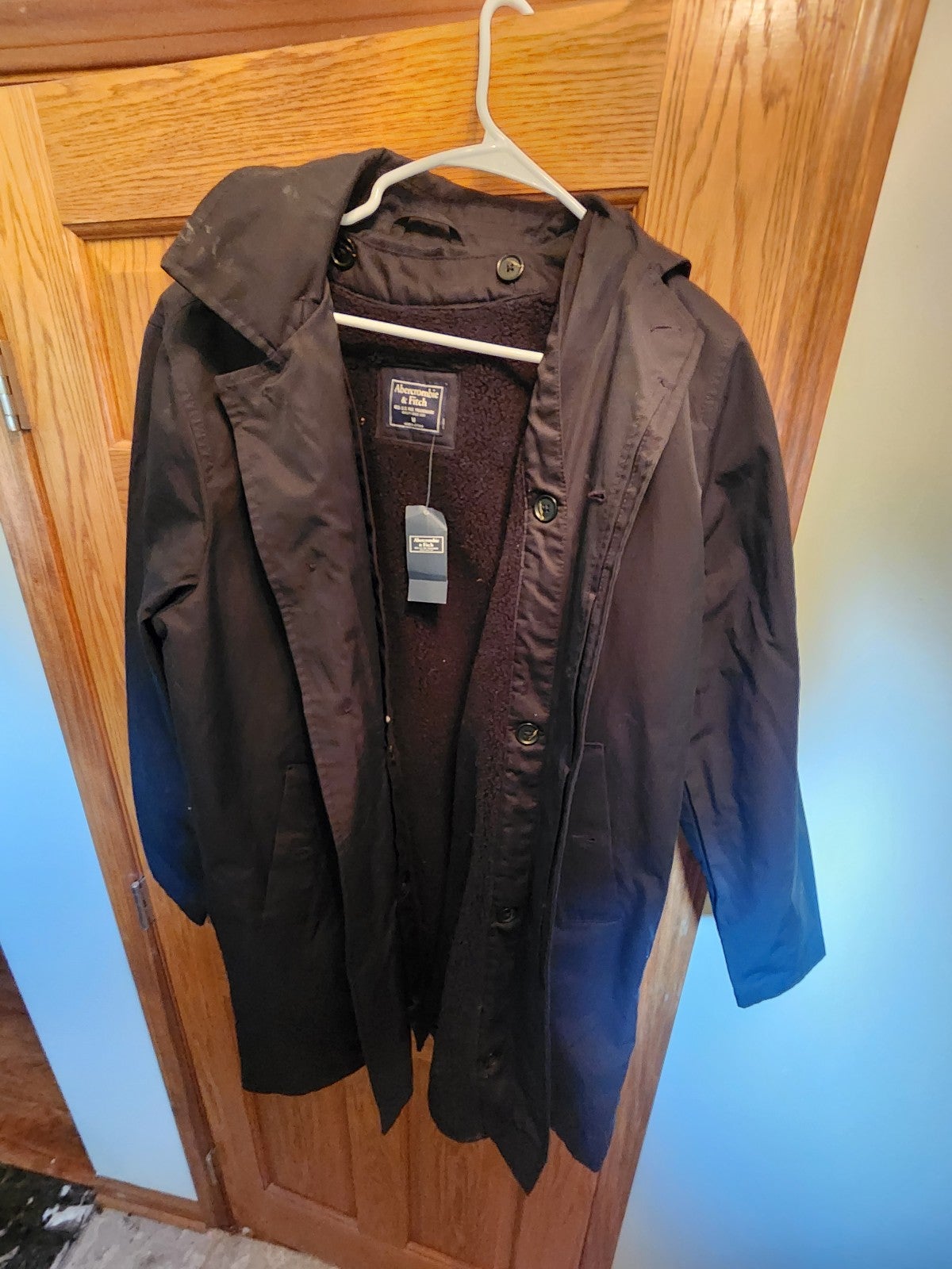 Abercrombie and Fitch Men's Black Coat Size Medium New