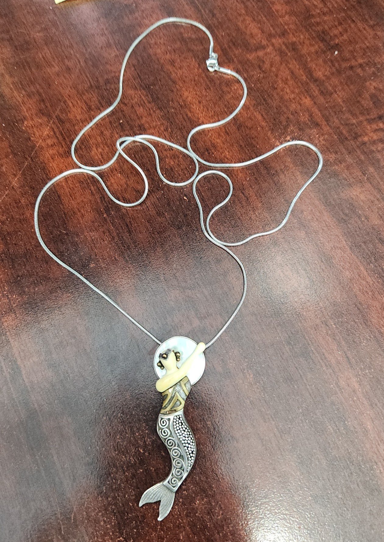 Zealandia Design Mermaid Moon Necklace