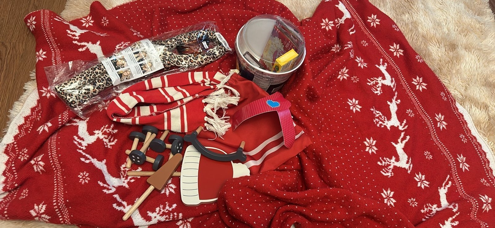 gift set with a winter blanket and more!