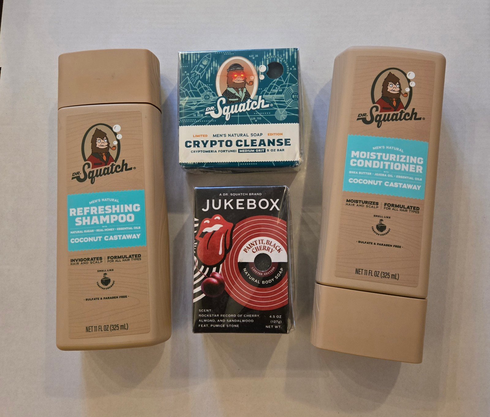 Dr Squatch Shampoo and Conditioner, Limited Edition Soap Briccs