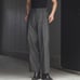 Wide Denim Slacks (Wool Black)