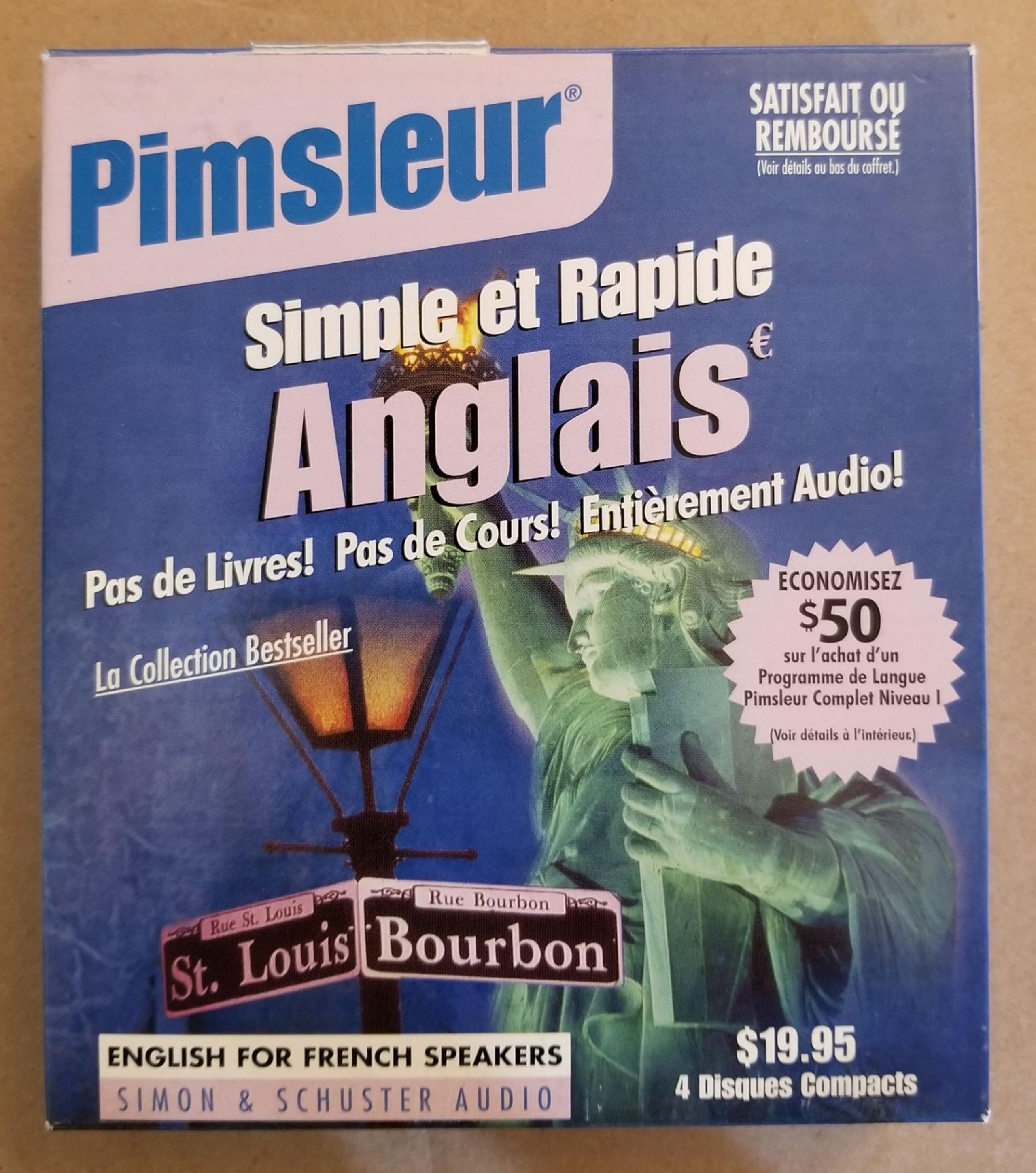 Pimsleur Simple et Rapide Anglais CD
