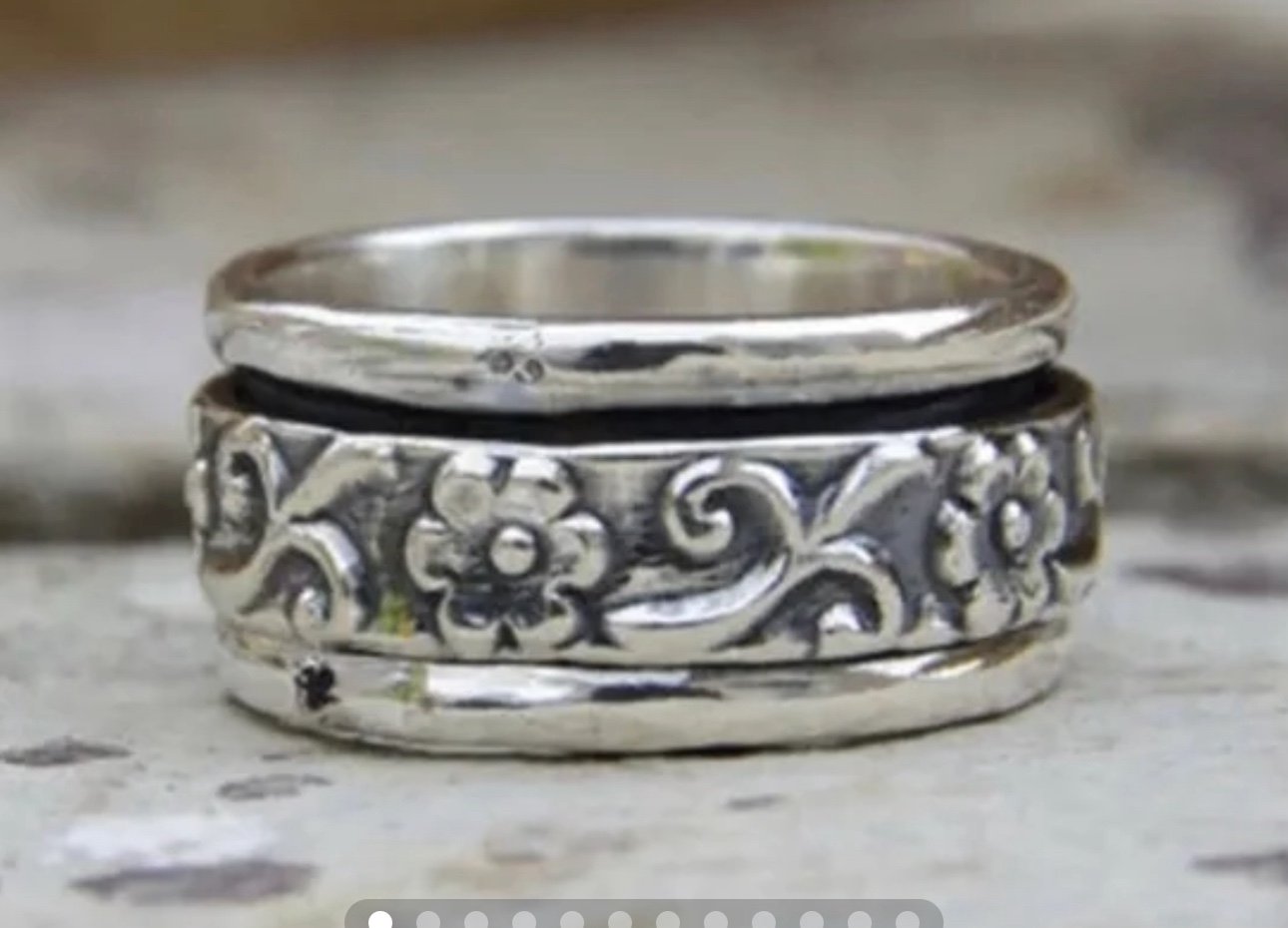 Sterling Silver Spinner Ring