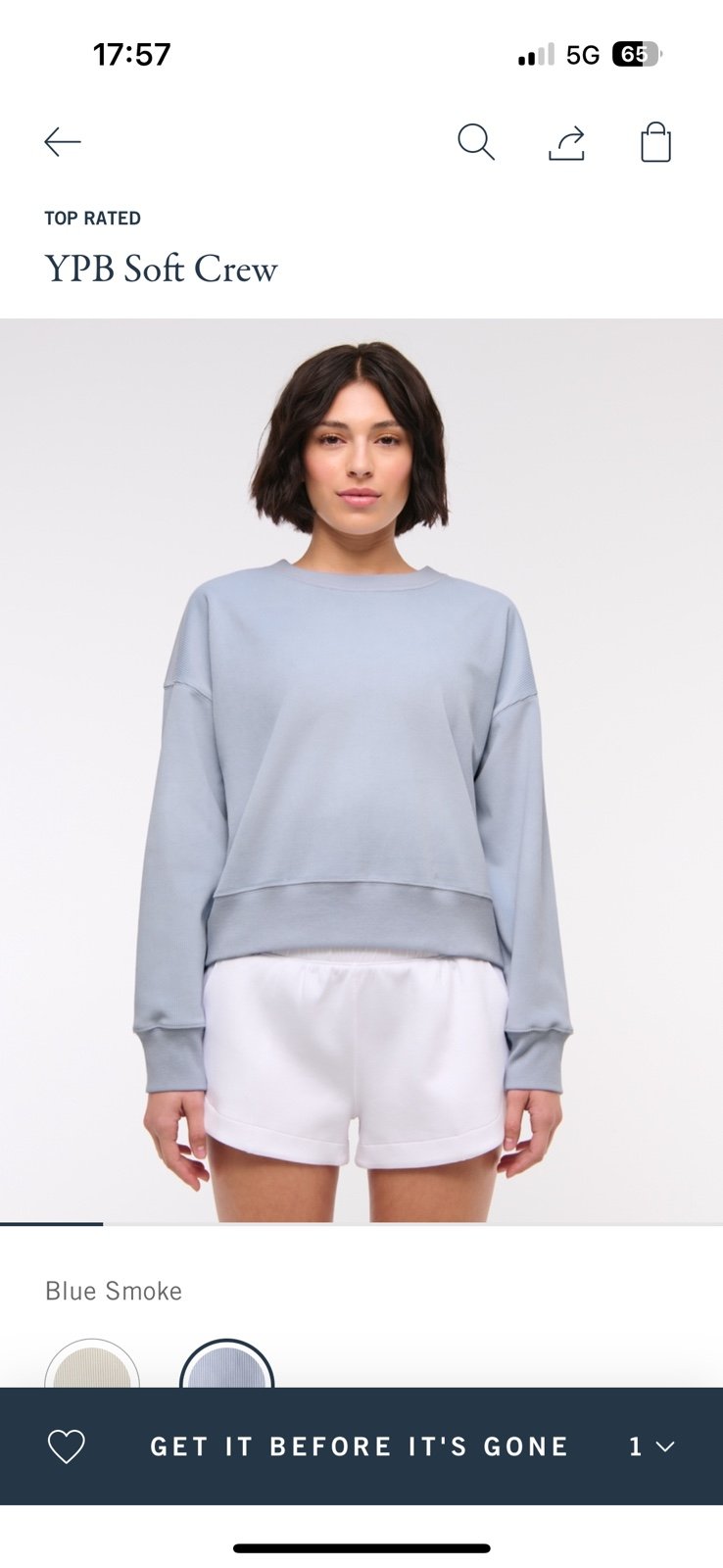 Abercrombie YPB soft crew and pant set