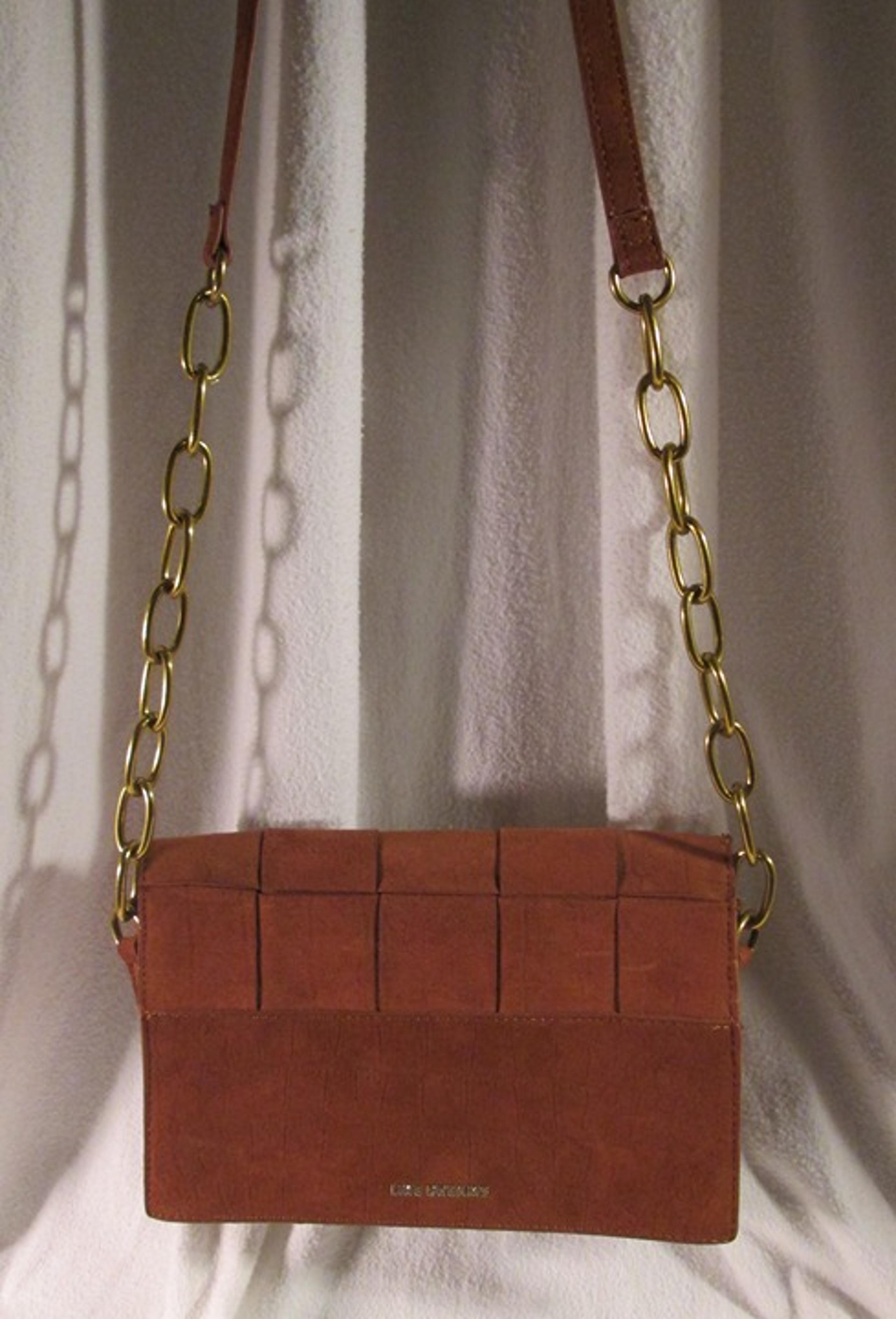 LIKE DREAMS Suede, Basket Weave, Cross Body Bag