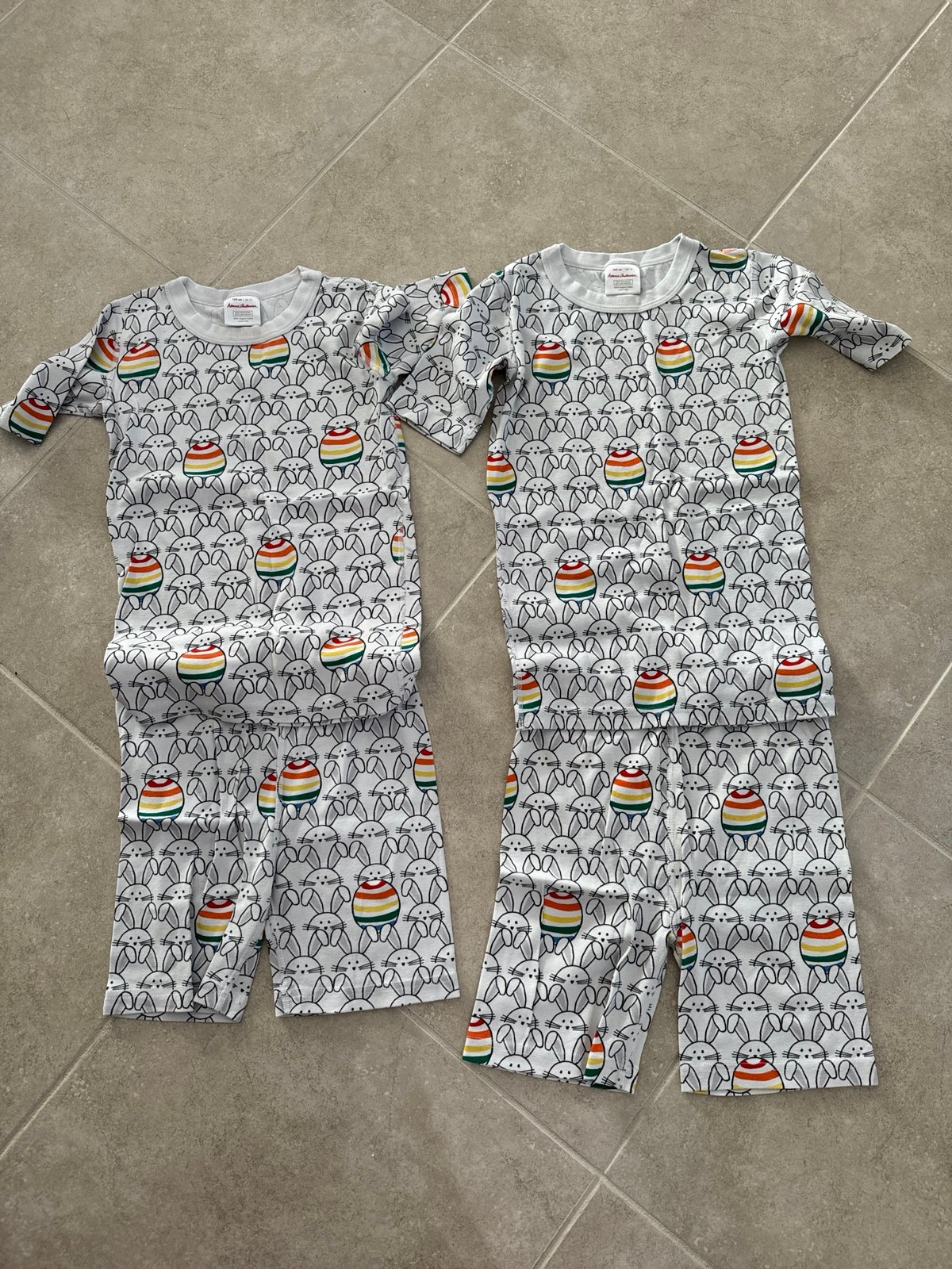 Hanna Andersson Lot Easter size 12 and 14 pjs pajamas euc