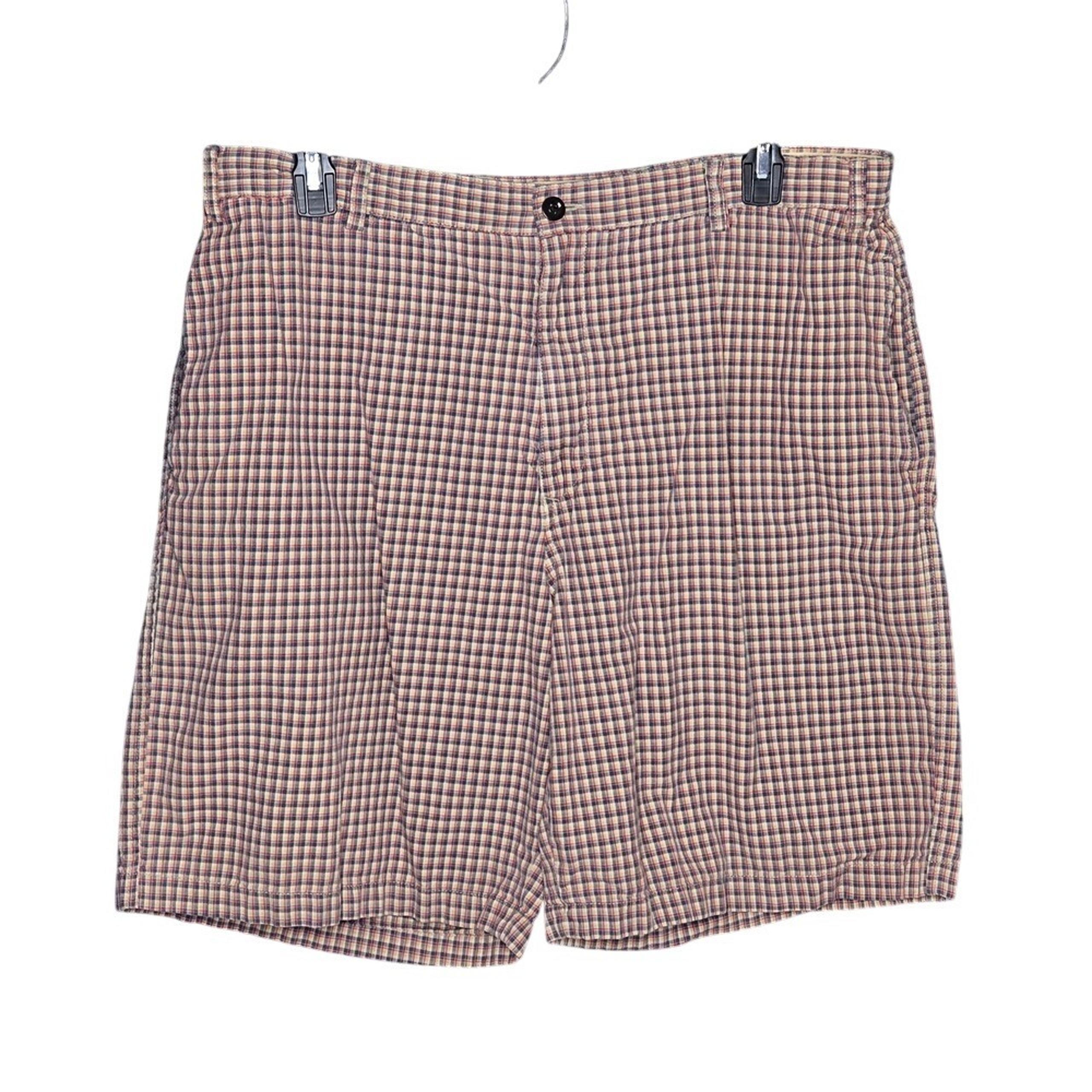 Nautica Clipper Plaid Shorts Relax Fit Casual Outdoor Mens Size 40W
