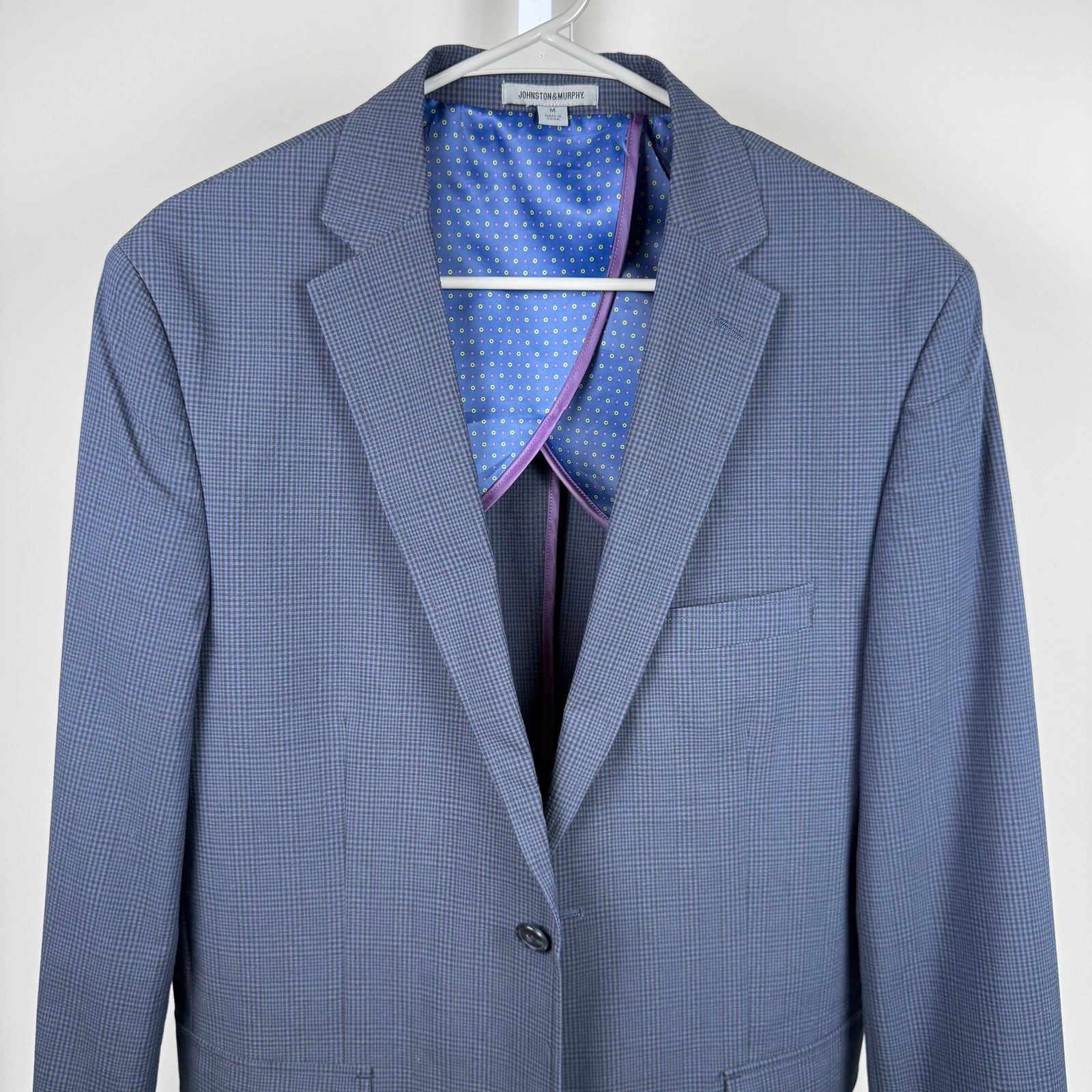 Johnston & Murphy Two Button Unlined Blazer Sport Coat Blue Men's Medium