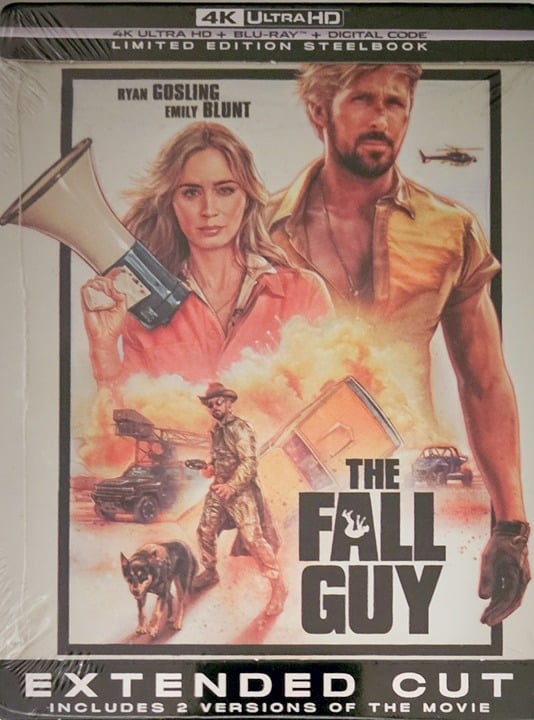 THE FALL GUY 2024 LIMITED EDITION STEELBOOK (4K UHD, Blu-ray, Digital) GOSLING