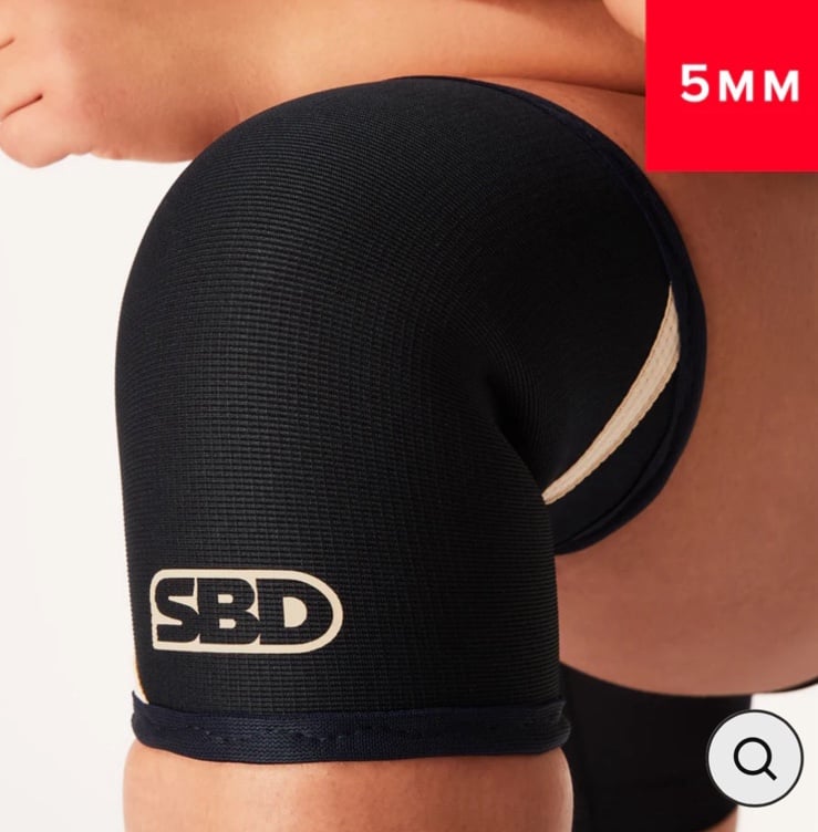 5mm SBD DEFY WEIGHTLIFTING KNEE SLEEVES - Large