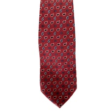 Vintage Rare Salvatore Ferragamo Tie Burgundy RED 100%Wool Italy Classic 3 Wide