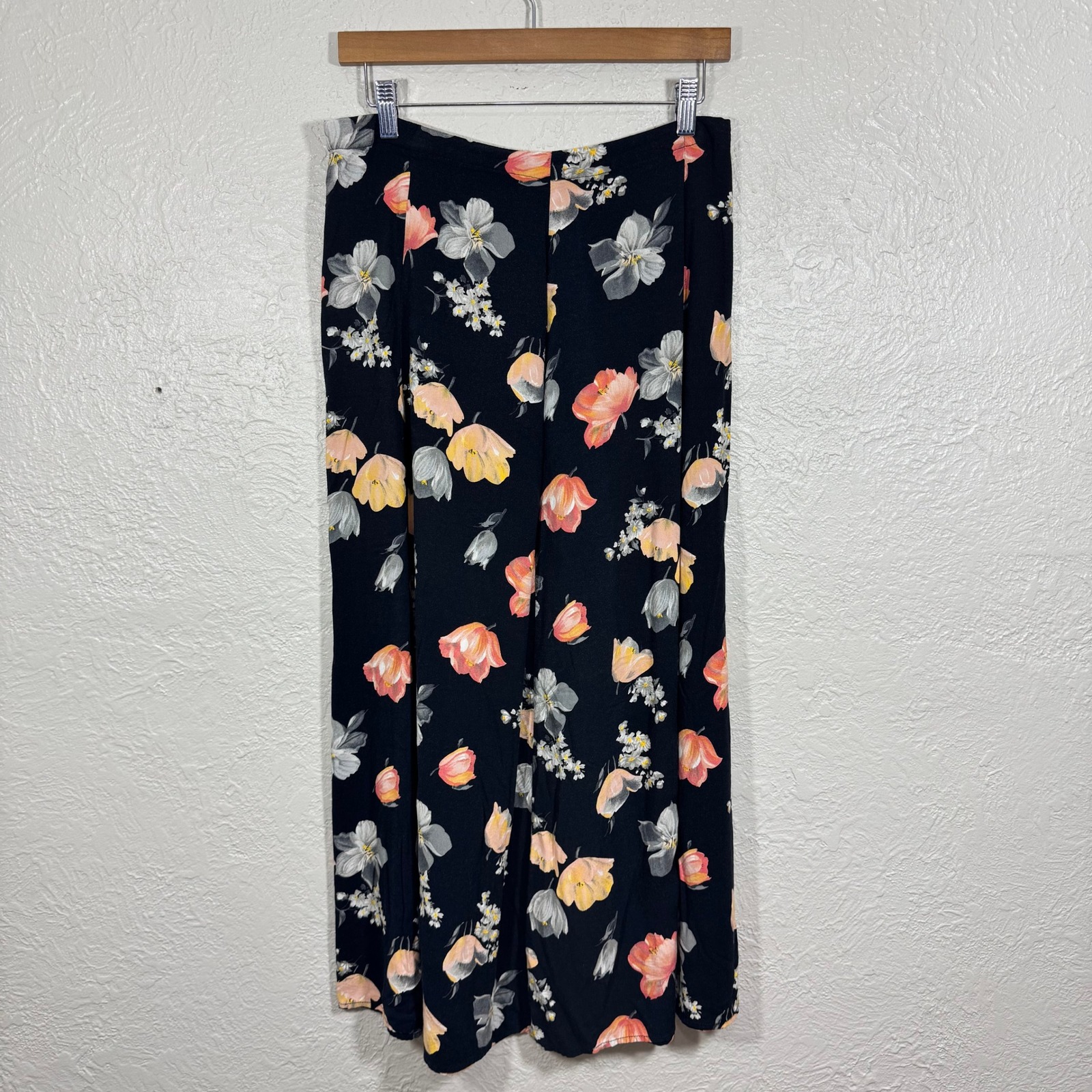 Vtg 90s Express Maxi Skirt Large Trad Wife Cottage Garden Country Farm Homestead