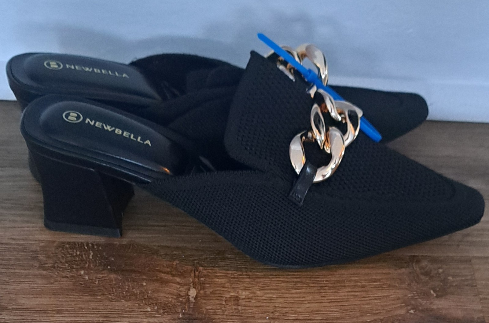 New Bella Women's Mousse Black Pointy Shoes Size:9