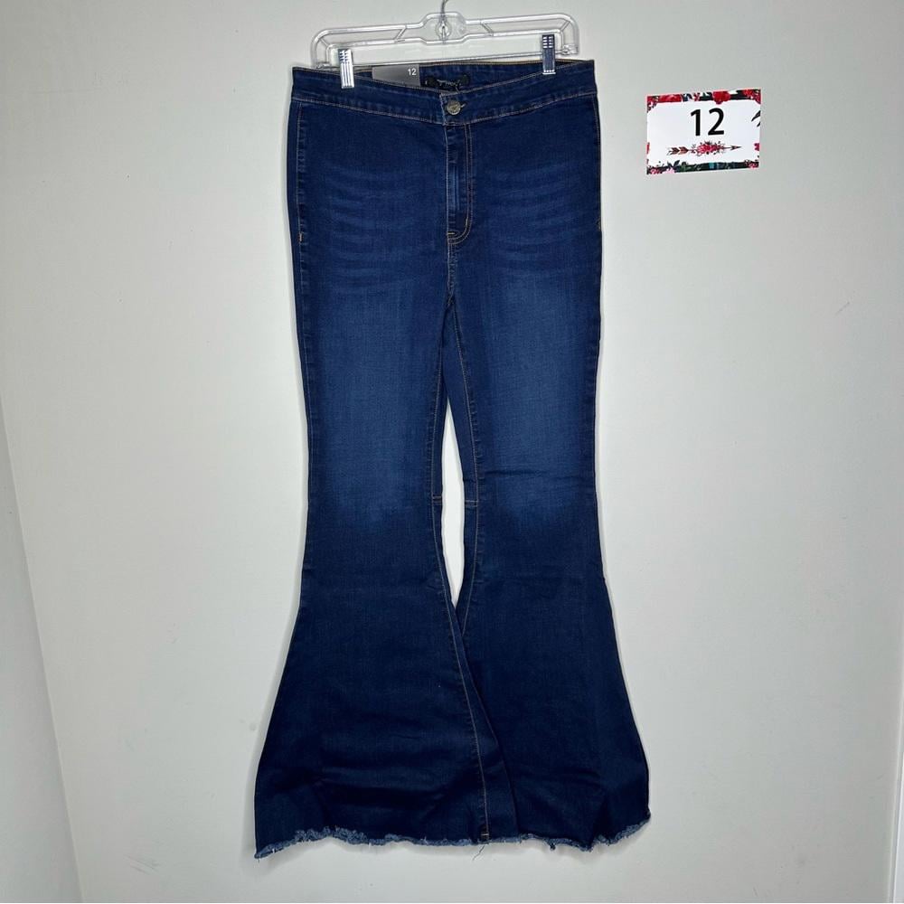 L&B size 12 Extreme Flare Jeans medium wash denim