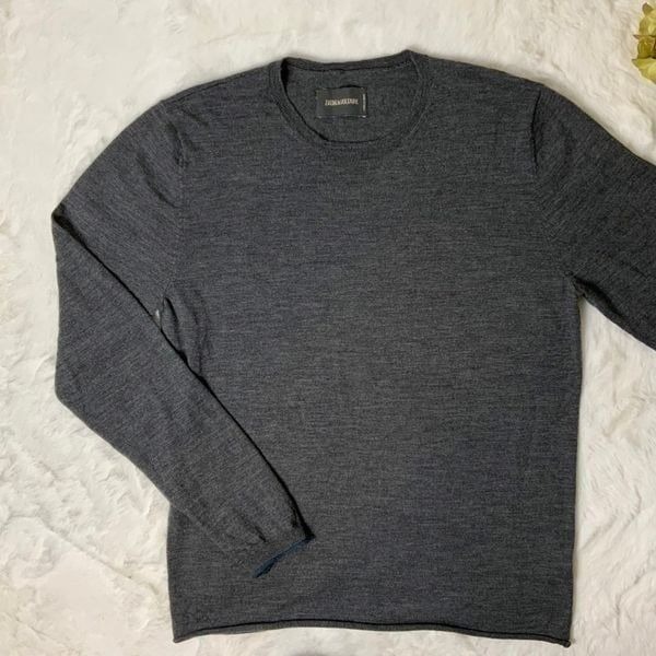 Mens Zadig & Voltaire Jeremy Cuff 100% Merino wool sweater