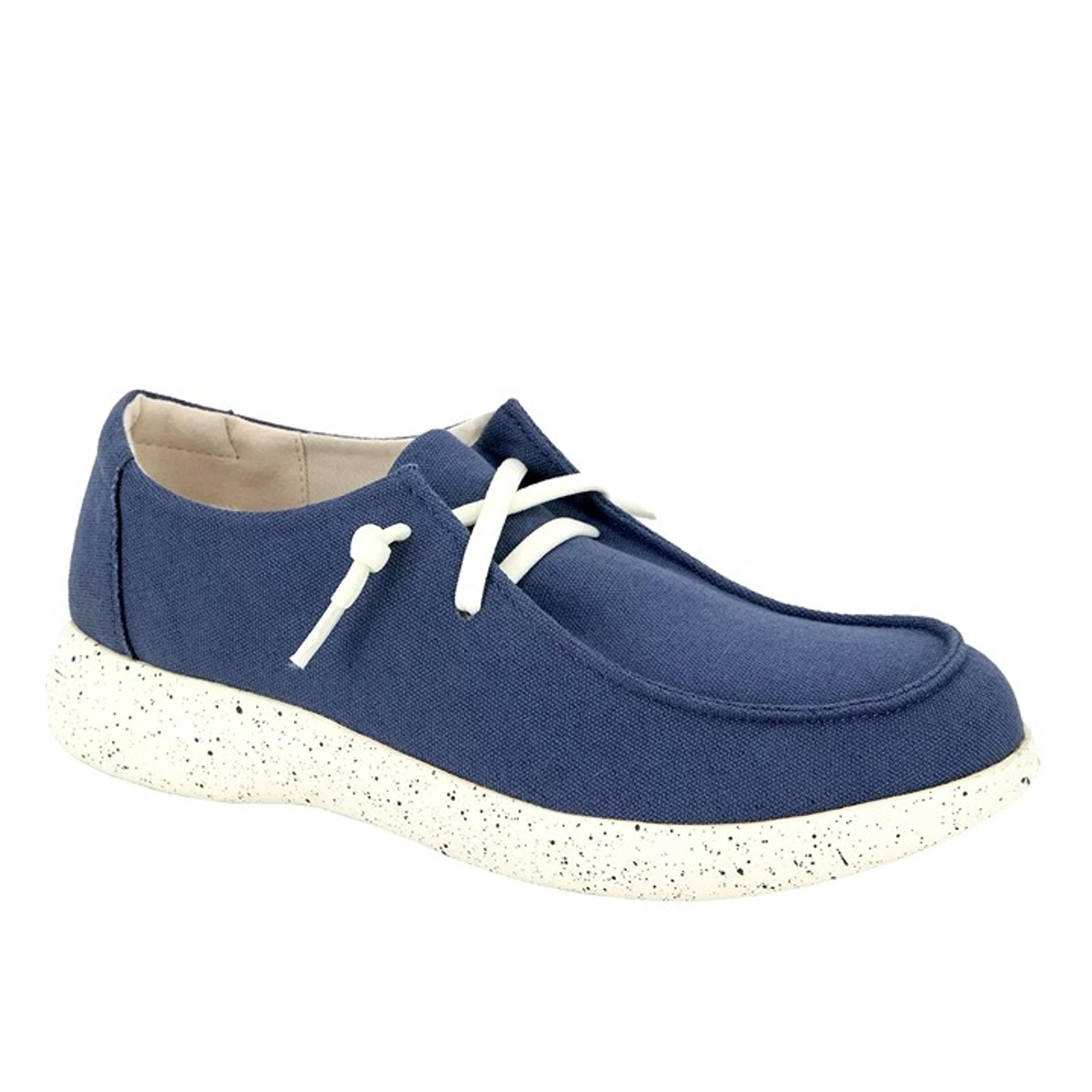 Jsport Wenden Women 6.5 Casual Slip on Boat Shoes Nautical Sneaker Navy Blue