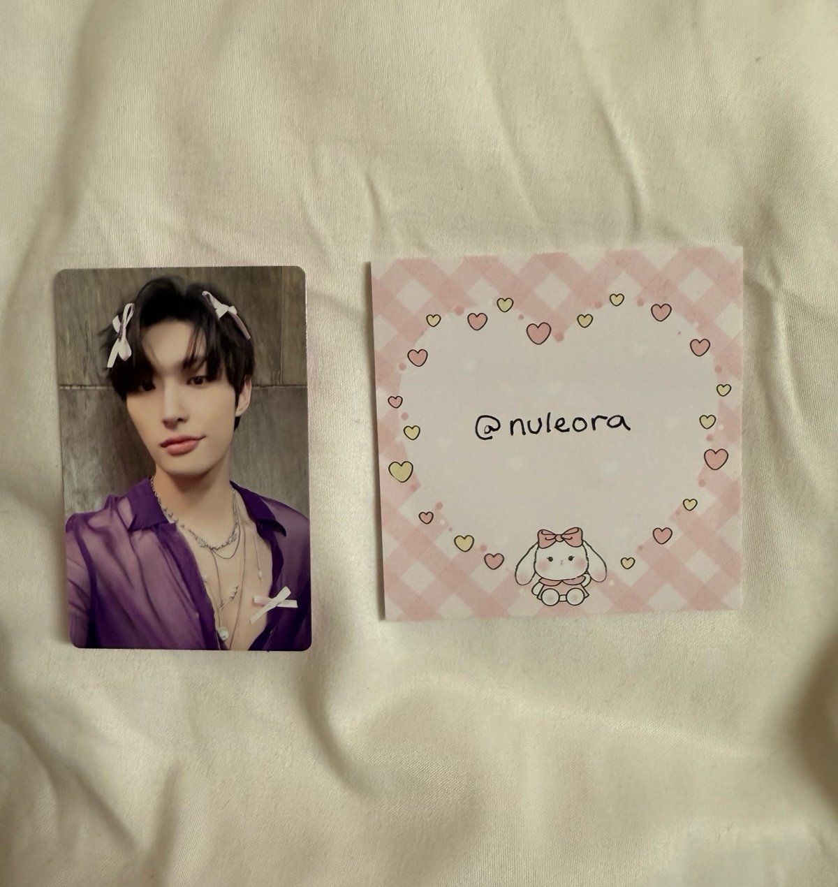 Ateez Mingi Golden Hour Part 1 Hello82 Bow Ver Exclusive Photocard