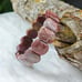 Beautiful coral Jade soft bangle